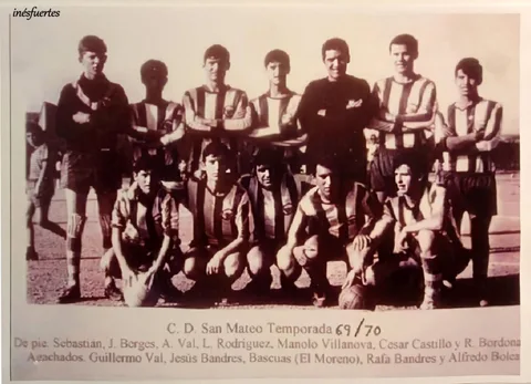 Fotografía antigua de un equipo de fútbol